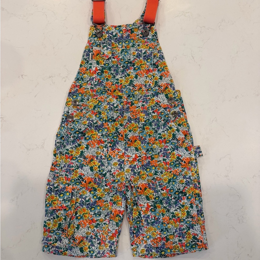 Duluth Trading Co Colorful Floral Kids Overalls